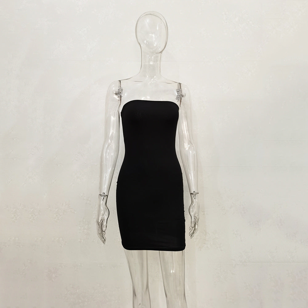 Elegantes One-Shoulder Kleid für Damen – Figurbetontes Mini-Wickelkleid